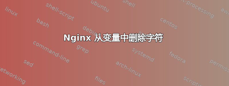 Nginx 从变量中删除字符