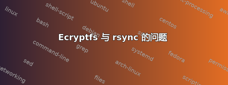 Ecryptfs 与 rsync 的问题