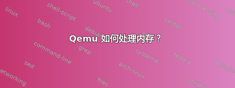 Qemu 如何处理内存？