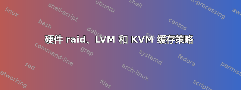 硬件 raid、LVM 和 KVM 缓存策略