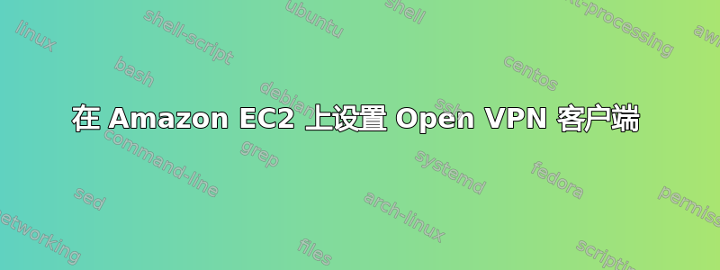 在 Amazon EC2 上设置 Open VPN 客户端