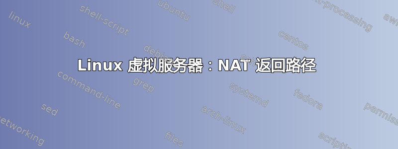 Linux 虚拟服务器：NAT 返回路径