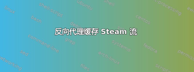 反向代理缓存 Steam 流