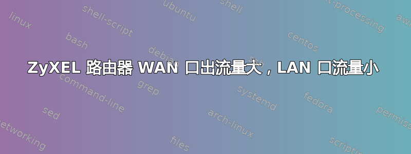 ZyXEL 路由器 WAN 口出流量大，LAN 口流量小