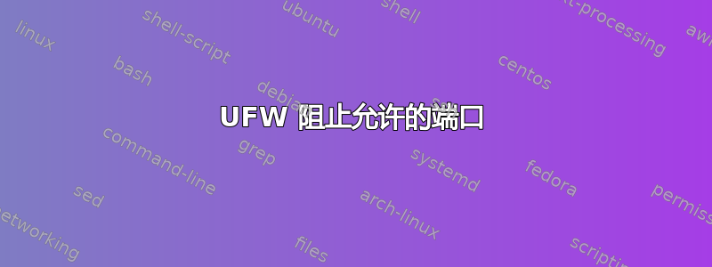 UFW 阻止允许的端口