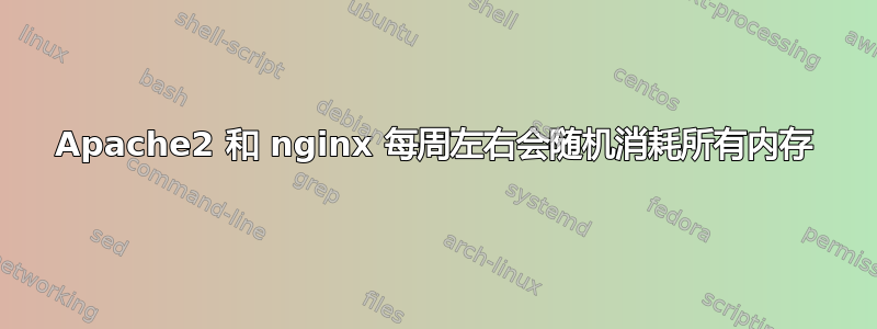 Apache2 和 nginx 每周左右会随机消耗所有内存