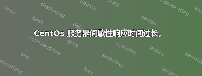 CentOs 服务器间歇性响应时间过长。