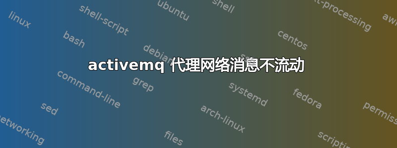 activemq 代理网络消息不流动