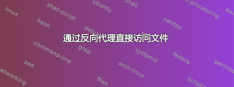 通过反向代理直接访问文件