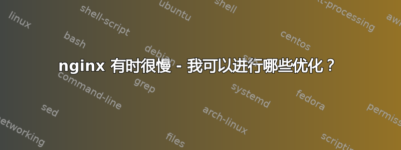 nginx 有时很慢 - 我可以进行哪些优化？