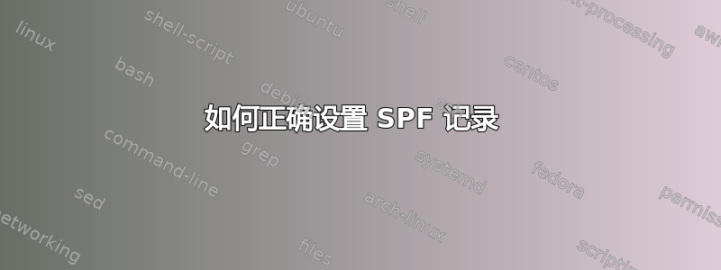 如何正确设置 SPF 记录 