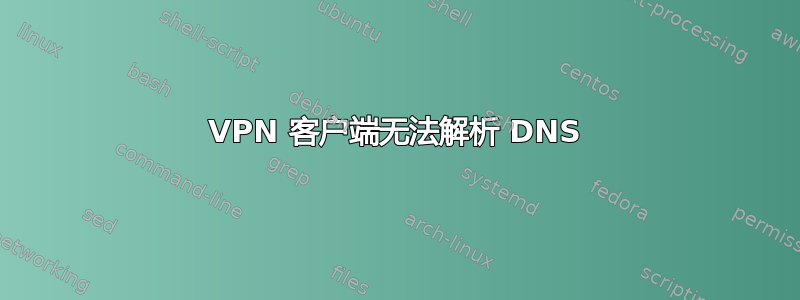 VPN 客户端无法解析 DNS