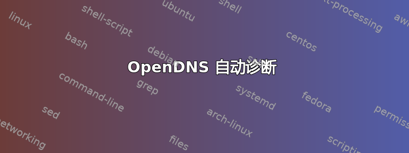 OpenDNS 自动诊断