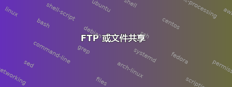 FTP 或文件共享 