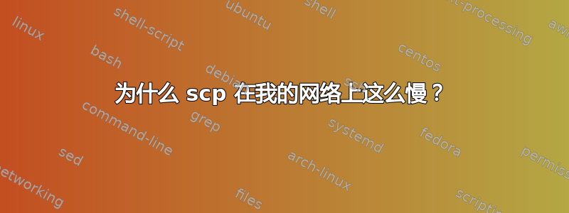 为什么 scp 在我的网络上这么慢？