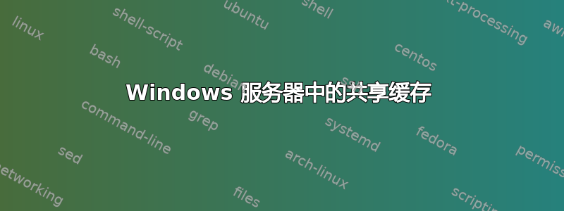 Windows 服务器中的共享缓存