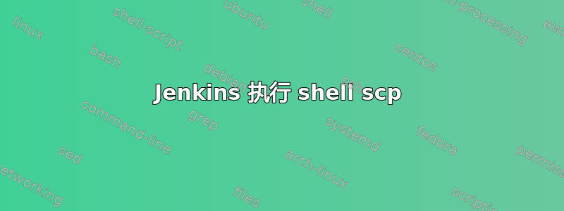 Jenkins 执行 shell scp