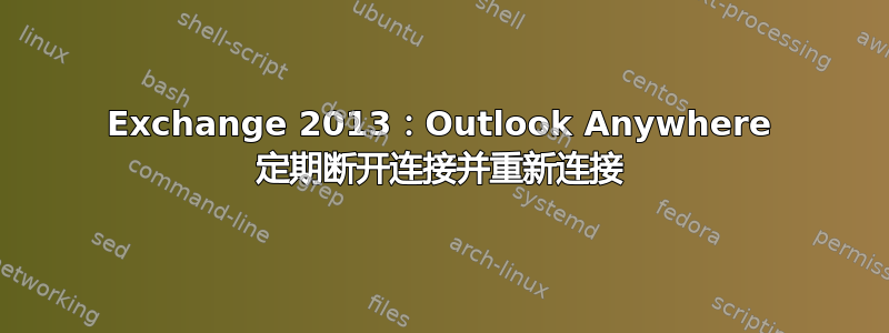 Exchange 2013：Outlook Anywhere 定期断开连接并重新连接