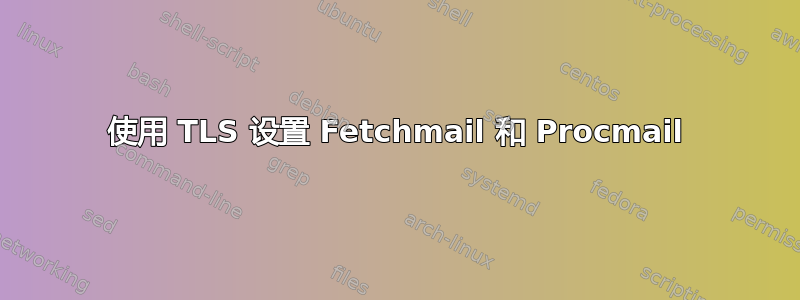 使用 TLS 设置 Fetchmail 和 Procmail