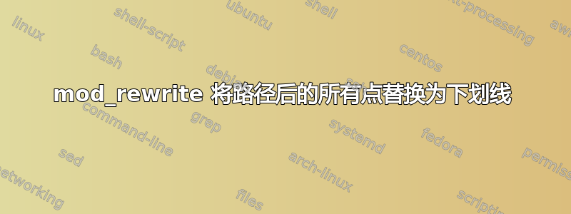 mod_rewrite 将路径后的所有点替换为下划线