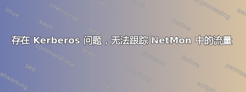 存在 Kerberos 问题，无法跟踪 NetMon 中的流量