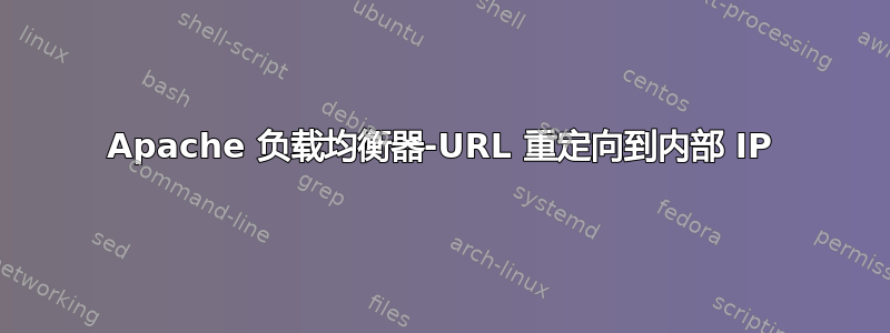 Apache 负载均衡器-URL 重定向到内部 IP