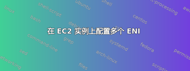 在 EC2 实例上配置多个 ENI