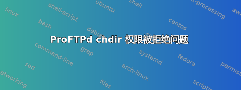 ProFTPd chdir 权限被拒绝问题