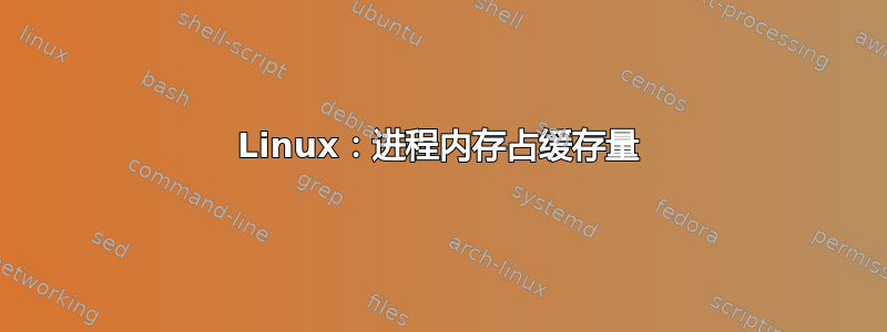 Linux：进程内存占缓存量