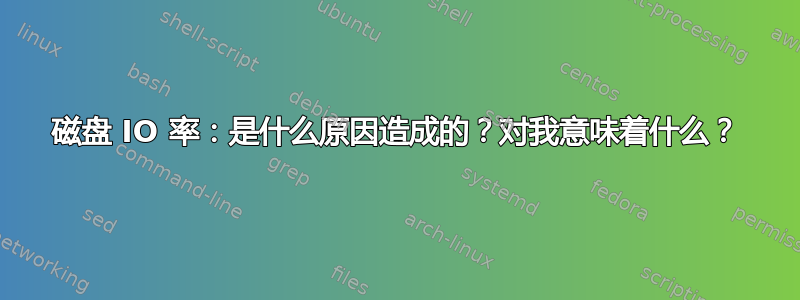 磁盘 IO 率：是什么原因造成的？对我意味着什么？