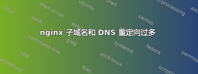 nginx 子域名和 DNS 重定向过多