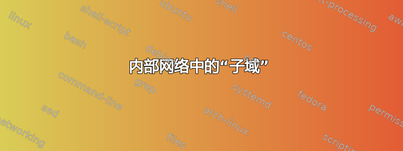 内部网络中的“子域”