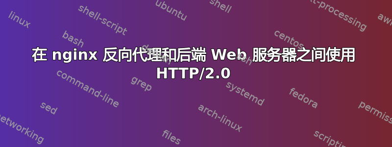 在 nginx 反向代理和后端 Web 服务器之间使用 HTTP/2.0