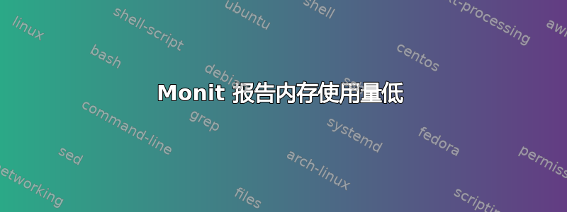 Monit 报告内存使用量低