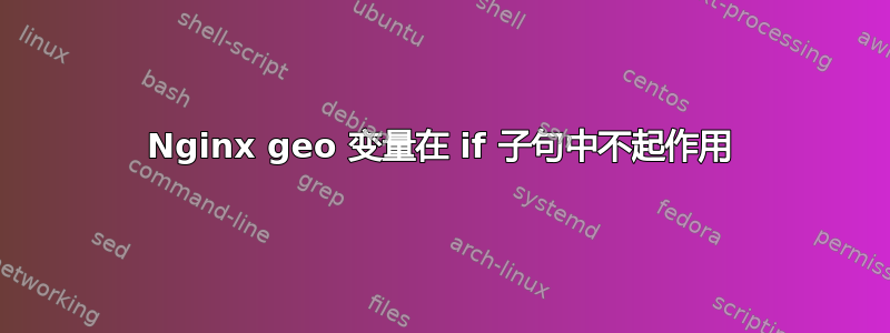 Nginx geo 变量在 if 子句中不起作用