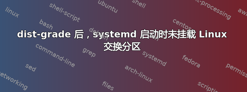 dist-grade 后，systemd 启动时未挂载 Linux 交换分区