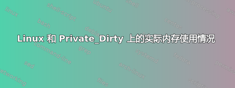 Linux 和 Private_Dirty 上的实际内存使用情况