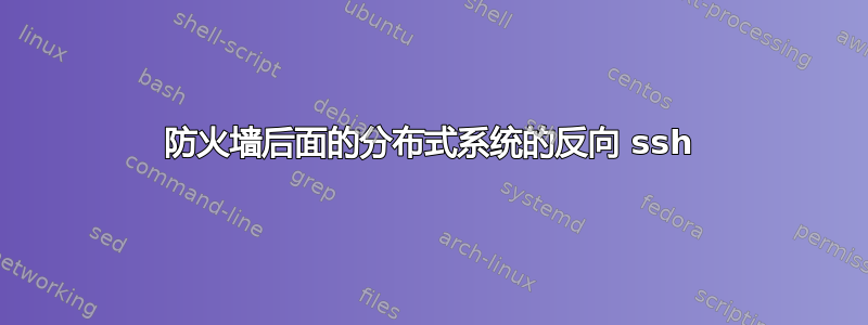 防火墙后面的分布式系统的反向 ssh