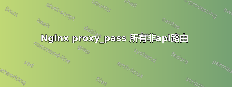 Nginx proxy_pass 所有非api路由