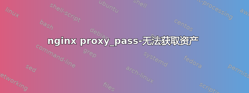 nginx proxy_pass-无法获取资产