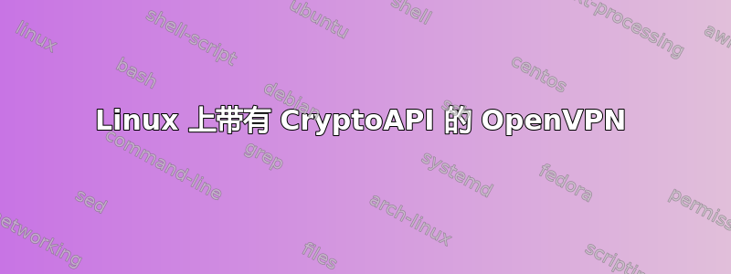 Linux 上带有 CryptoAPI 的 OpenVPN