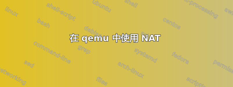 在 qemu 中使用 NAT