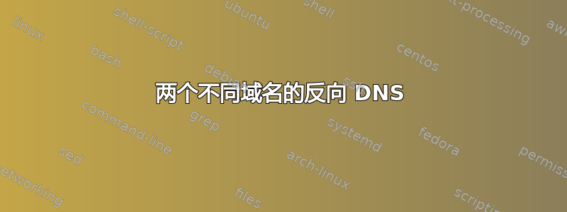 两个不同域名的反向 DNS