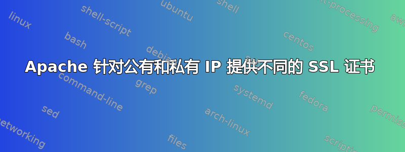 Apache 针对公有和私有 IP 提供不同的 SSL 证书