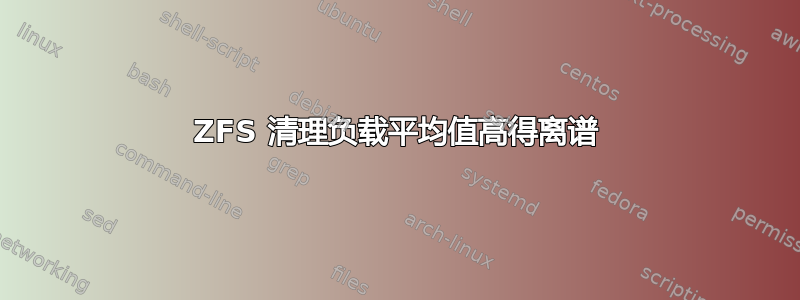 ZFS 清理负载平均值高得离谱