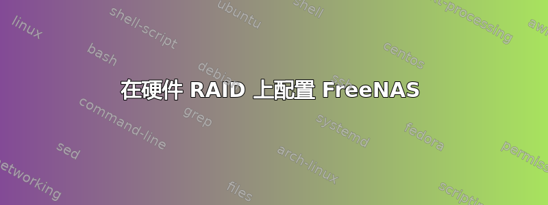 在硬件 RAID 上配置 FreeNAS