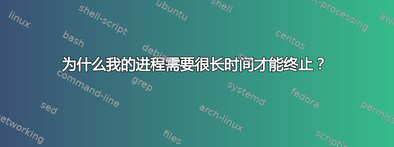 为什么我的进程需要很长时间才能终止？