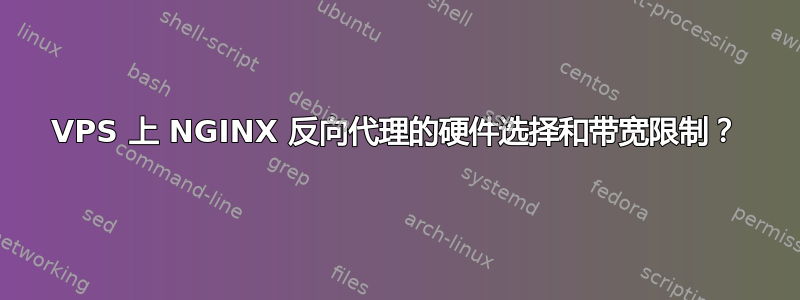 VPS 上 NGINX 反向代理的硬件选择和带宽限制？