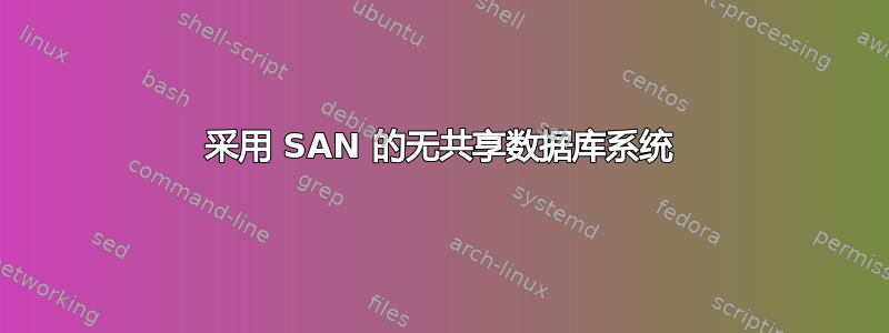 采用 SAN 的无共享数据库系统