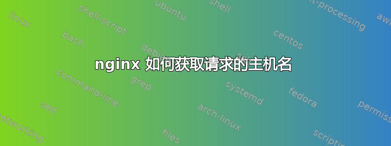 nginx 如何获取请求的主机名